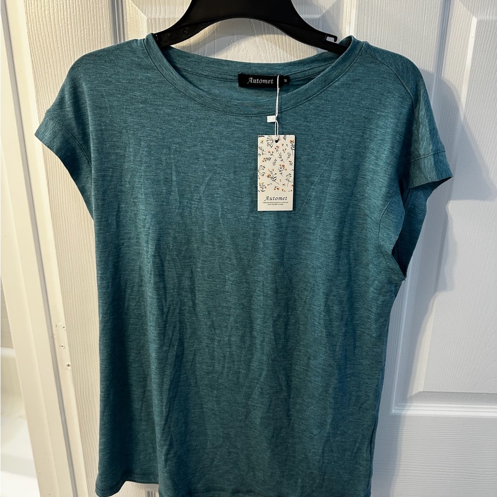 Astorre Women's Teal Short Sleeve Top